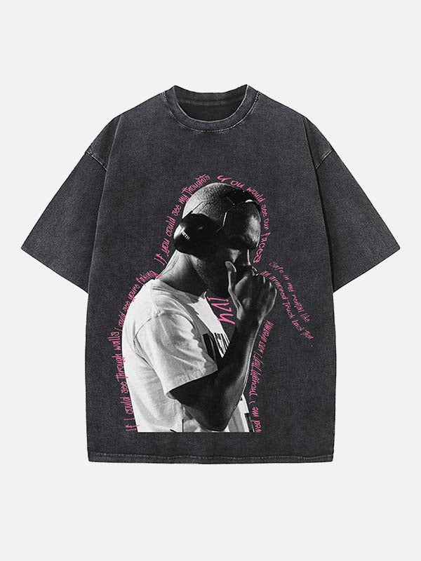 Frank Ocean Print Round Neck T-shirt