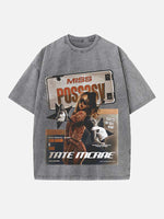 Tate McRae Print Round Neck T-shirt