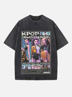 HUNTR/X Print Round Neck T-shirt