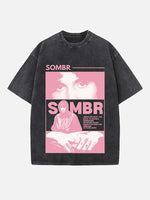 Sombr Print Round Neck T-shirt
