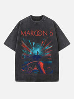 Maroon 5 Print Round Neck T-shirt