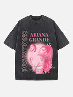 Ariana Grande Print Round Neck T-shirt
