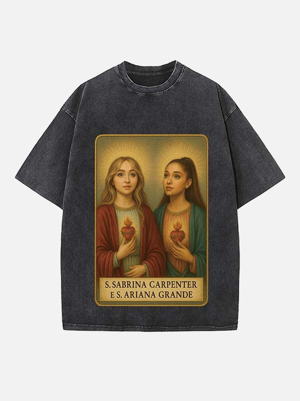 Sabrina Carpenter Print Round Neck T-shirt
