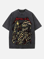 Metallica Print Round Neck T-shirt