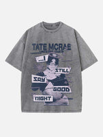Tate McRae Print Round Neck T-shirt