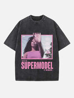 SZA Print Round Neck T-shirt