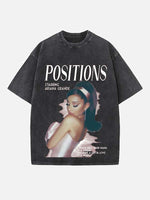 Ariana Grande Print Round Neck T-shirt