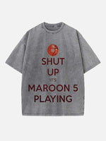 Maroon 5 Print Round Neck T-shirt