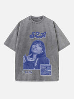 SZA Print Round Neck T-shirt
