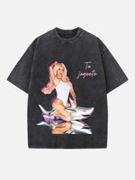 Karol G Print Round Neck T-shirt