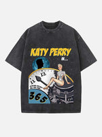 Katy Perry Print Round Neck T-shirt