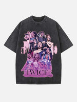 TWICE Print Round Neck T-shirt