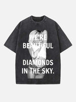 Rihanna Print Round Neck T-shirt