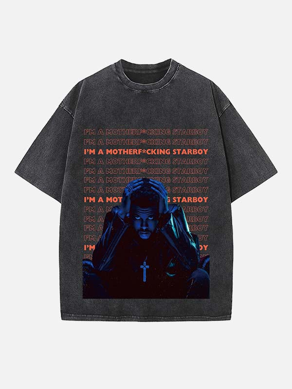 The Weeknd Print Round Neck T-shirt