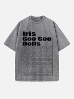 The Goo Goo Dolls Print Round Neck T-shirt