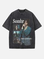 Sombr Print Round Neck T-shirt
