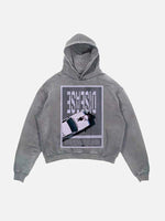 Lady Gaga Print Slant Pockets Hoodie