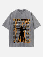 Tate McRae Print Round Neck T-shirt