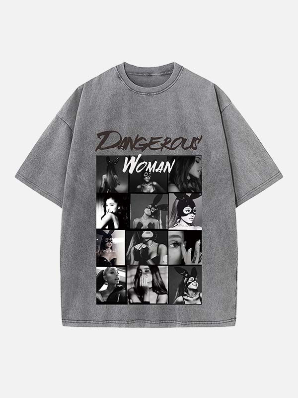 Ariana Grande Print Round Neck T-shirt
