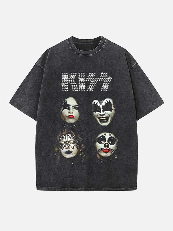 KISS Print Round Neck T-shirt