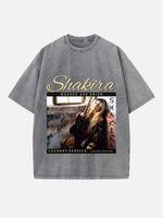 Shakira Print Round Neck T-shirt