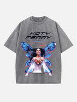 Katy Perry Print Round Neck T-shirt