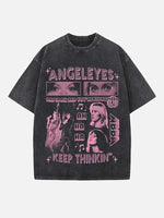 ABBA Print Round Neck T-shirt