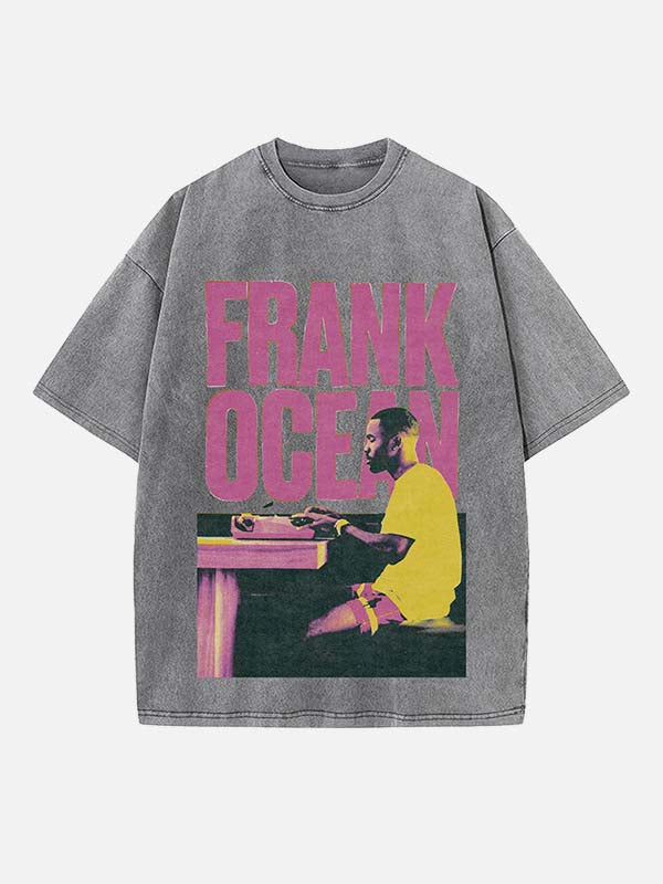 Frank Ocean Print Round Neck T-shirt