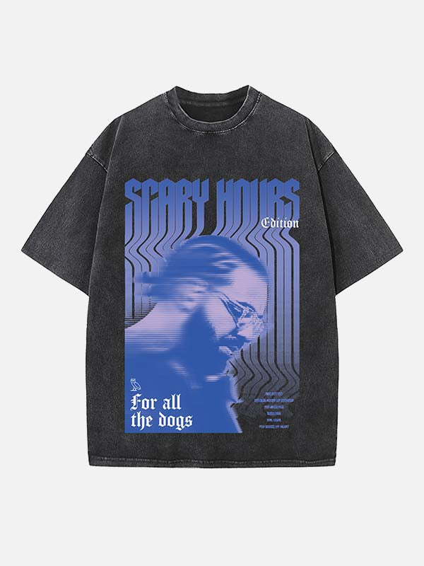 Drake Print Round Neck T-shirt