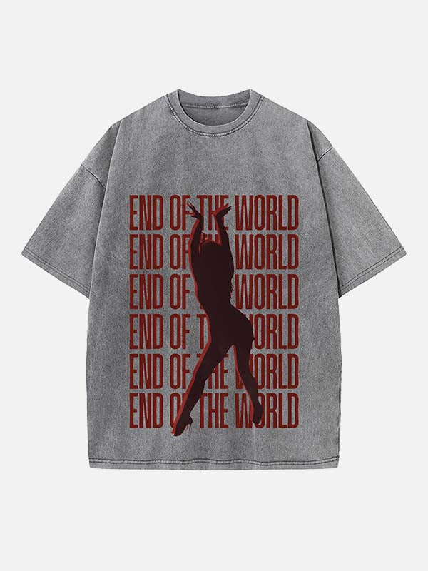 Miley Cyrus Print Round Neck T-shirt