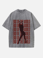 Miley Cyrus Print Round Neck T-shirt