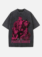 Miley Cyrus Print Round Neck T-shirt