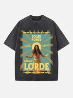 Lorde Print Round Neck T-shirt