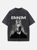 Eminem Print Round Neck T-shirt