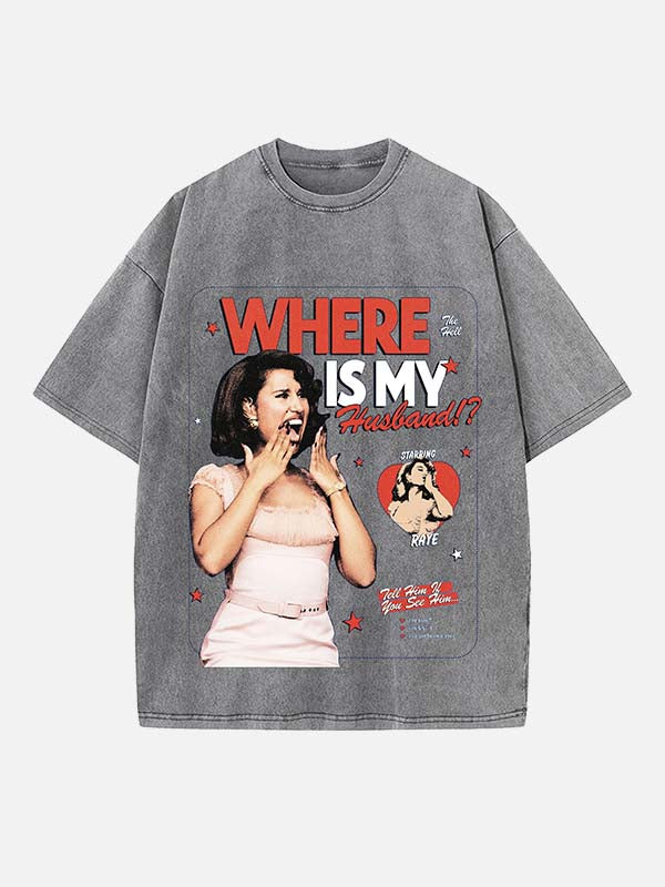 Raye Print Round Neck T-shirt