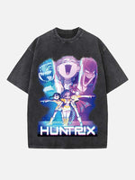 HUNTR/X Print Round Neck T-shirt
