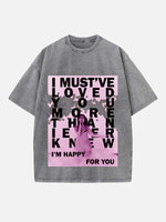 Dua Lipa Print Round Neck T-shirt