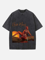 Nicki Minaj Print Round Neck T-shirt