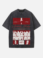 BLACKPINK Jennie Print Round Neck T-shirt