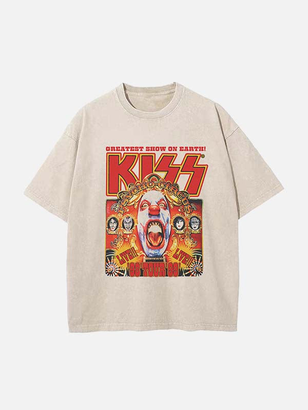 KISS Print Round Neck T-shirt