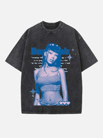 Doja Cat Print Round Neck T-shirt