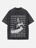 Tate McRae Print Round Neck T-shirt