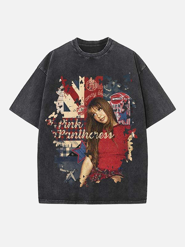 PinkPantheress Print Round Neck T-shirt