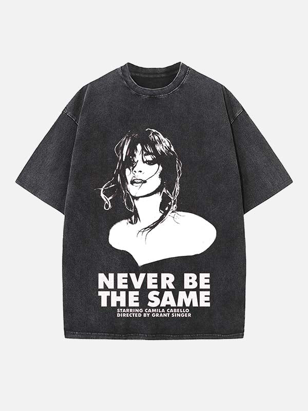 Camila Cabello Print Round Neck T-shirt