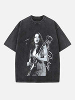 Olivia Rodrigo Print Round Neck T-shirt
