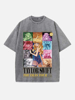 Taylor Swift Print Round Neck T-shirt