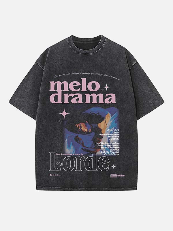 Lorde Print Round Neck T-shirt