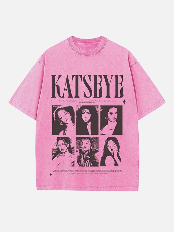 KATSEYE Print Round Neck T-shirt