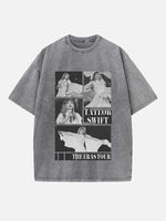 Taylor Swift Print Round Neck T-shirt