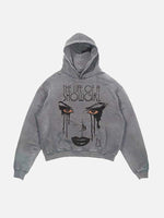 Taylor Swift Print Slant Pockets Hoodie